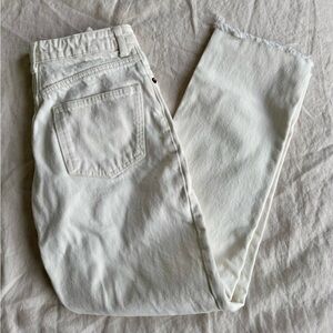 Zara High Waisted Straight Leg Jeans